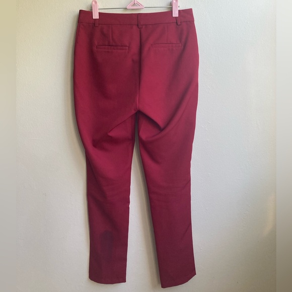 Cranberry Satin Dress Pants, Small - Picture 7 of 14